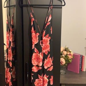 Floral pant romper